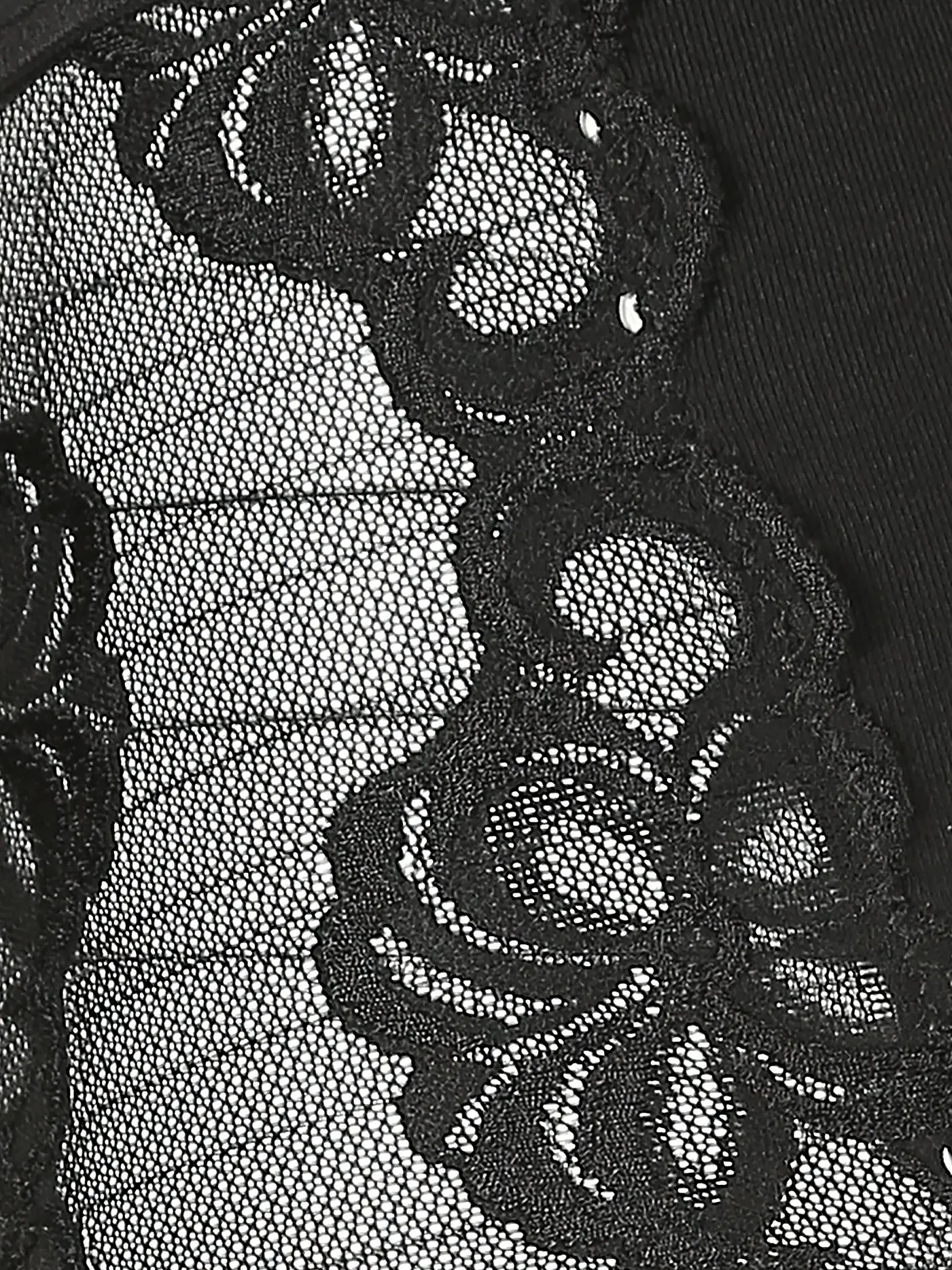 NINA VON C | Taillenslip mit Spitze Schwarz | 
